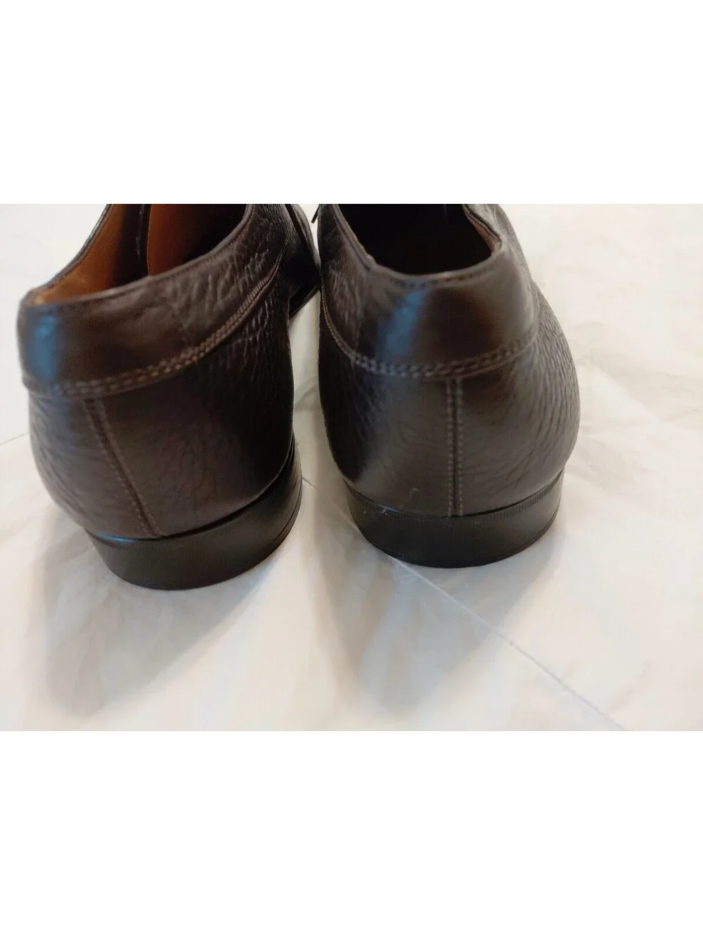 Salvatore Ferragamo Mens Shoes Size 11 Brown Excellent Condition #741